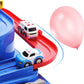 TEMI Kids Race Track Toys for Boy Car Adventure Toy for 3 4 5 6 7 Years Old Boys Girls, Puzzle Rail Car, City Rescue Playsets Magnet Toys W/ 3 Mini Cars, Preschool Educational Car Games Gift Toys