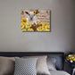 Sunflowers Wall Art for Living Room Llama Wall Decor Yellow Brown Picture Canvas Prints Framed Animal Painting Artwork 12''W×16''H