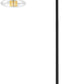 Industrial LED Floor Lamp for Living Room Bedroom Reading Office Metal Minimalist Standing Lamp Black(Bulb Not Included)