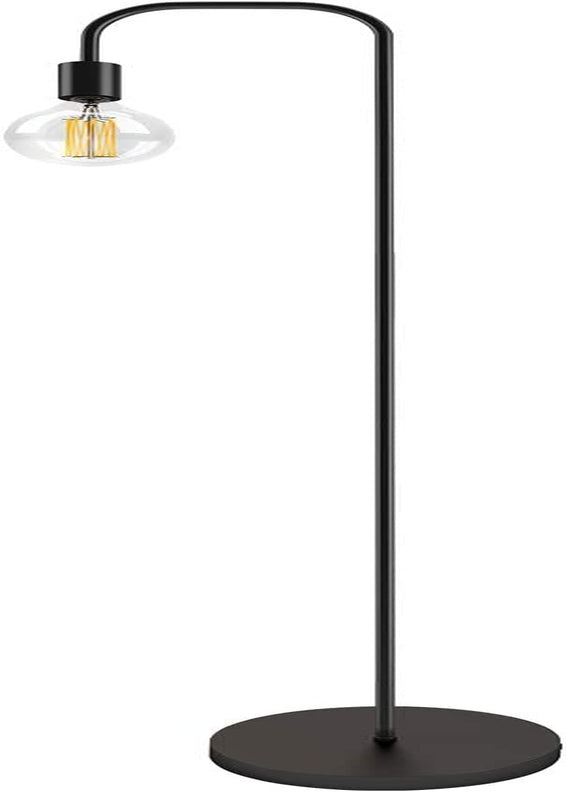 Industrial LED Floor Lamp for Living Room Bedroom Reading Office Metal Minimalist Standing Lamp Black(Bulb Not Included)