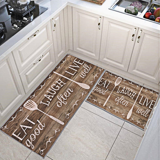 Anti Fatigue Kitchen Mat Waterproof Non-Slip Kitchen Rug Floor Mat Farmhouse Chef Mat Comfort Heavy Duty Standing Mat