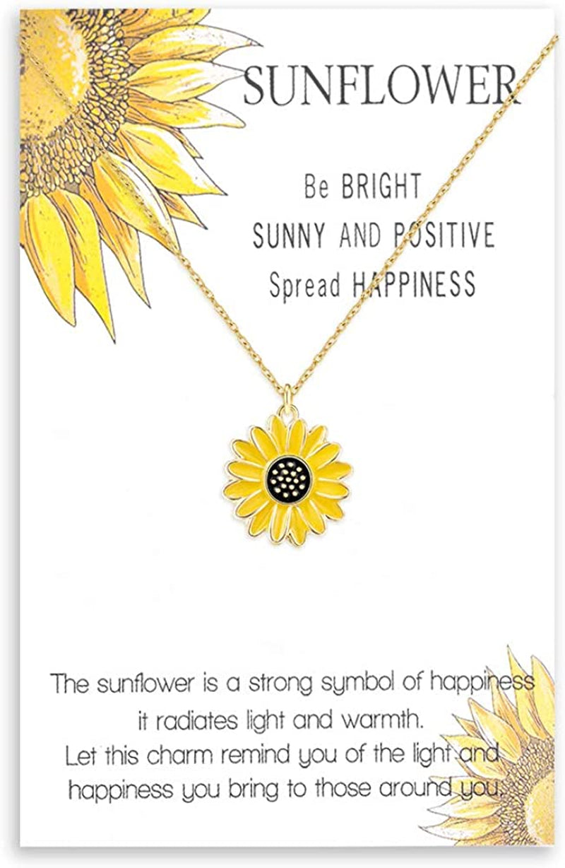 Jeka Handmade Sunflower Boho Bracelet Friendship Jewelry for Women Girl 2 Set