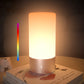 Touch Lamp, Lamp for Bedroom, 3-Level Brightness Warm White Light, RGB Colorful Mode for Fun, as a Gift for Christmas