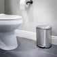 Qualiazero Rectangular Step Garbage Can 3 Piece Combo, 13.2 Gal , Two 1.3 Gal, Stainless Steel