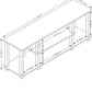 Turn-N-Tube No Tools 3D 3-Tier Entertainment TV Stand up to 50 Inch TV, Square Tubes, Americano/Black
