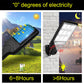 1200W LED Solar Flood Light Motion Sensor Security Wall Street Yard Outdoor Lamp