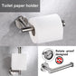 6 Pieces Brushed Nickel Bathroom Hardware Accessories Set Hand Towel Ring 18&23.6 Inch round Towel Bar Silver Toilet Paper Holder Towel Hooks 2 Pieces SUS 304 Stainless Steel,Heavy Duty,Wall Mounted