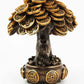 Ebros Feng Shui Gold Tree Statue Golden Money Coin Tree of Wealth and Abundance Decor Talisman Figurine