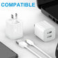 USB Wall Charger, [Apple Mfi Certified] Iphone Charger Lightning Cable 6FT(4PACK) Fast Charging Data Sync Cords Dual Port USB Plug Compatible with Iphone 12/Mini/Pro/Max/11/Pro/Xs/Xr/X/8/7/Plus
