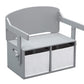 Mysize Kids Convertible Activity Bench - Greenguard Gold Certified, Grey