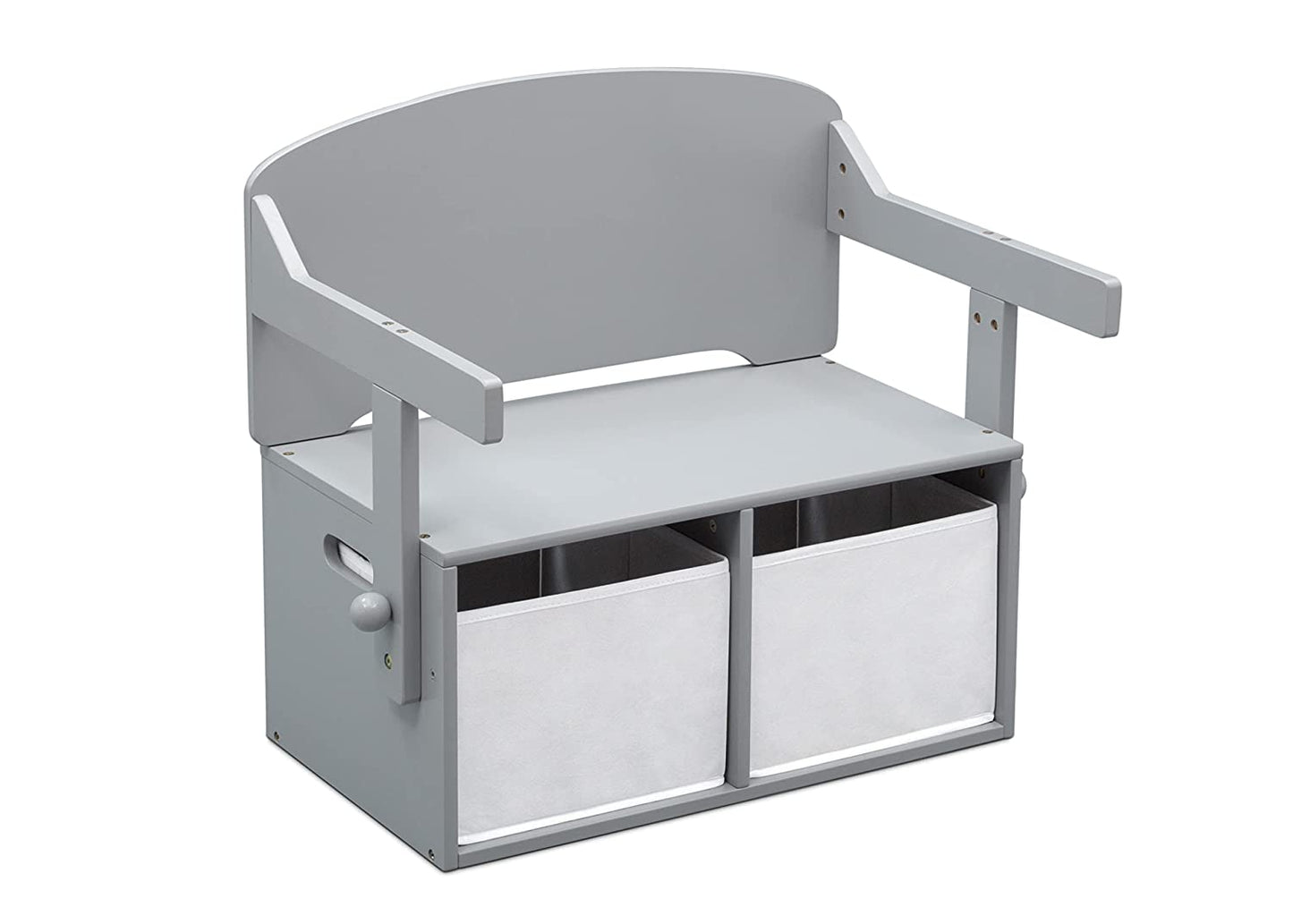 Mysize Kids Convertible Activity Bench - Greenguard Gold Certified, Grey