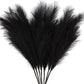 7-Pcs 38"/3.1FT Faux Pampas Grass Large Tall Fluffy Artificial Fake Flower Boho Decor Bulrush Reed Grass for Vase Filler Farmhouse Home Wedding Decor (Black)