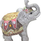 Feng Shui 4" Light Gray Elephant Figurine Wealth Lucky Figurine Gift & Home Decor