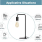 Industrial Table Lamp Set of 2, Small Black Metal Desk Lamp for Bedroom Nightstand Dressers Office Living Room Coffee Table College Dorm