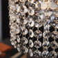 Surpars House Elegant Crystal Silver Table Lamp