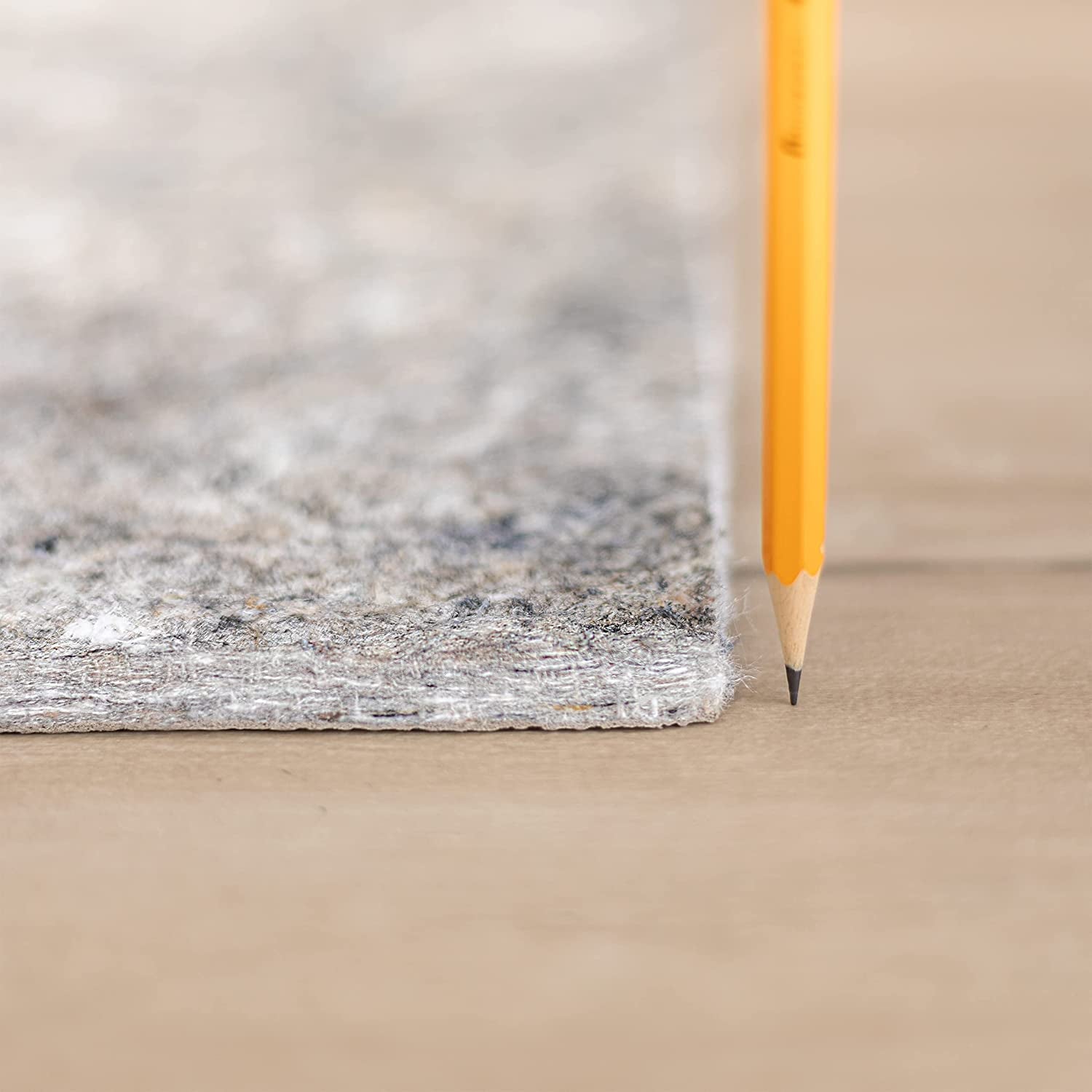 8' X 10' Non Slip Rug Pad Gripper 3/8 Thick Dual Surface Felt + Rubber Gripper - Safe for All Floors