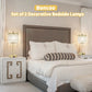 Crystal Table Lamp Set of 2, 3-Way Dimmable Nightstand Lamp with 2 USB Charging Ports, Gold Bedside Lamp for Bedroom, Touch Small Lamp with Elegant Shade for Living Room, B11 LED Bulb Included