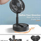 8-Inch Foldaway Oscillating Fan with Remote Control, 7200Mah Rechargeable Battery Operated Pedestal Fan for Bedroom, Timer, 4 Speed, Fast Charging Portable Table Fan for Camping, Outdoor, Room