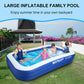 Inflatable Pool,  Swimming Pool for Kids and Adults, 120" X 72" X 22" Oversized Thickened Family Inflatable Pool for Kids, Toddlers, Adults, Outdoor, Garden, Backyard, Summer Water Party