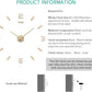 3D DIY Wall Clock Decor Sticker Mirror Frameless Large DIY Wall Clock Kit for Home Living Room Bedroom Office Decoration (Gold)
