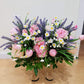 Artificial Daisies Flowers Outdoor UV Resistant 4 Bundles Fake Foliage Greenery Faux Plants Shrubs Plastic Bushes for Window Box Hanging Planter Farmhouse Indoor outside Decor(White)