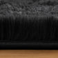 4X4 Area Rug round Black Rug Circle Rugs for Kids Bedroom Fluffy Carpets and Shaggy Rugs Small Teepee Furry Mat Comfy Reading Rug Circular Rug,Rugs for Girls Boys Room
