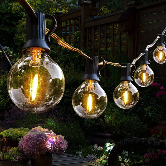 100Feet Outdoor String Lights Led,Shatterproof G40 Edison Outdoor Patio String Lights Pergola UL Listed Waterproof outside String Lights Commercial Lighting Backyard Bistro Party Decor