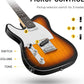 LEFT HANDED Electric Guitar 39 Inch TELE Electric Guitar DTC-100 Solid Body TC Style Electric Guitar Kit with Bag, Strap, Cable for Beginner