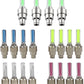 20 PCS of Led Flash Tyre Wheel Valve Cap Light for Car Bike Bicycle Motorbicycle Wheel Light Tire (4 Red, 4 Yellow, 4 Blue, 4 Green, 4 Colorful)