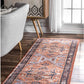 Florence Vintage Persian Runner Rug, 2' 8" X 8', Rust Red