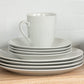 Simply Coupe 16 Piece Dinnerware Set, White - SM-1600-CP-SW