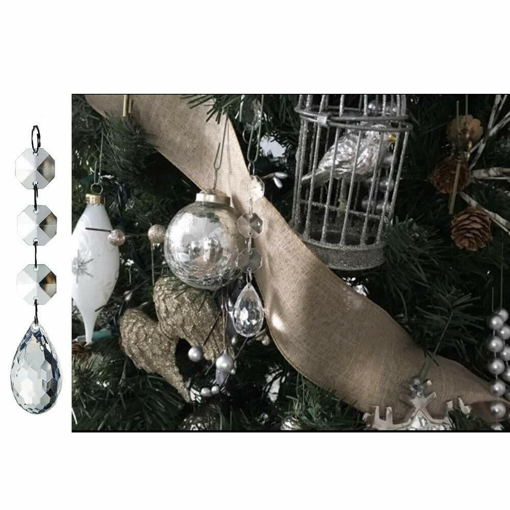 30Pcs Christmas Drops Ornaments Festival Party Xmas Tree Hanging Decorations