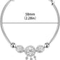 Silver Dream Catcher Tassel Feather Charm Bracelet Bangle Adjustable Mother'S Day Jewelry Gift Birthday Christmas Gifts for Women Mom Wife Girls