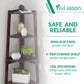 5 Tier Corner Shelf – Modern Wall Corner Storage Rack Plant Stand Small Bookshelf - Freestanding Ladder Shelf Display Organizer for Living Room, Kitchen, Home Office, Small Space (Coffee)