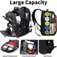 Extra Large 52L Travel Laptop Backpack with USB Charging Port Fit 17 Inch Laptops for Men Women