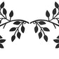 2 Pieces Metal Tree Leaf Wall Decor Vine Olive Branch Leaf Wall Art Wrought Iron Scroll Sculptures above the Bed, Living Room, Outdoor Decoration (Black)