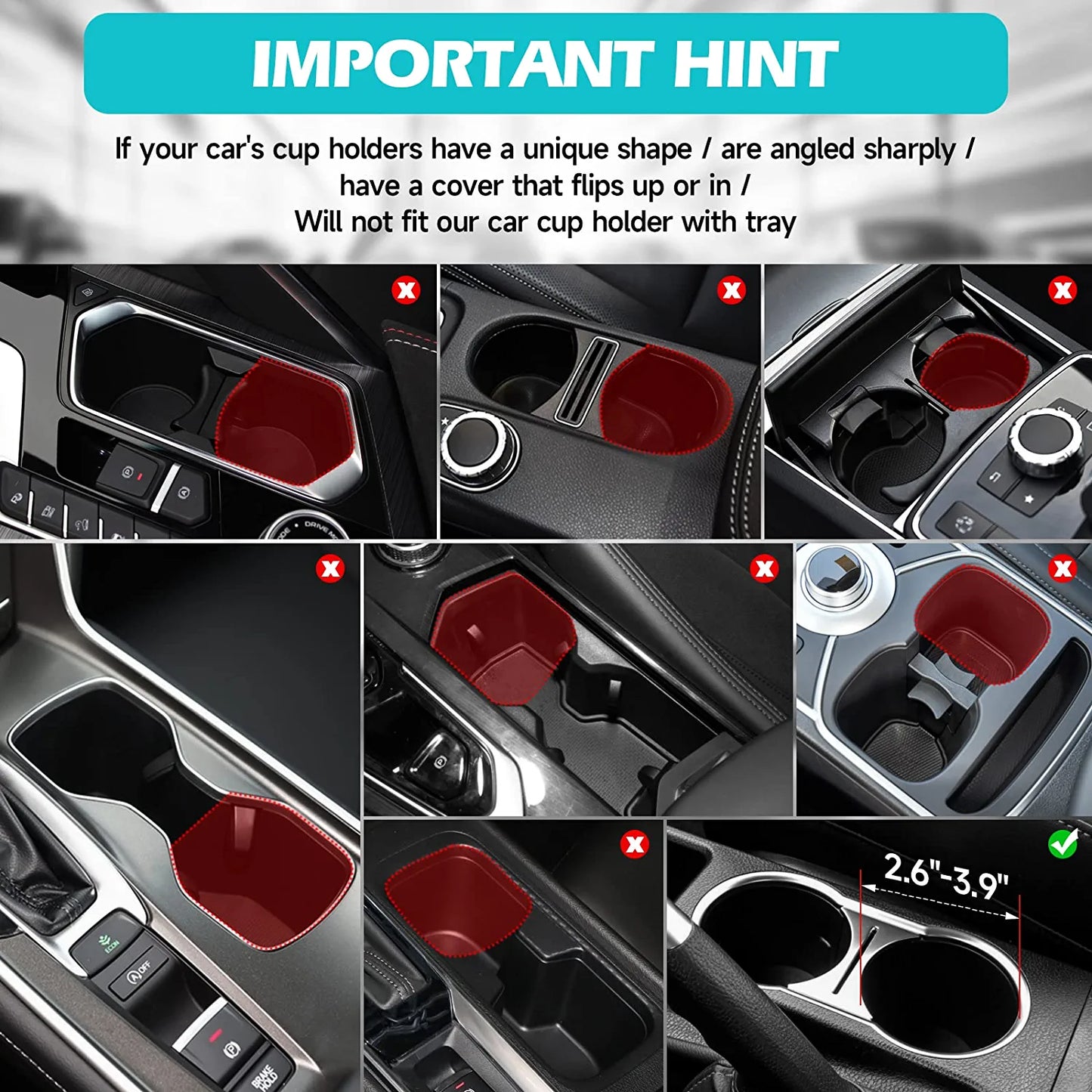 Car Cup Holder Expander Tray New Version  Multifunctional Automotive Cup Attachable Tray with 360°Rotation Detachable Tray Table Adjustable Base, Adapt 16-32Oz Cup/Bottles/Drink