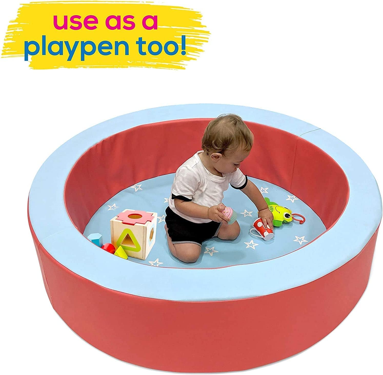 Ball Pit/Professional Quality/For Toddlers and Baby (Red and Blue)