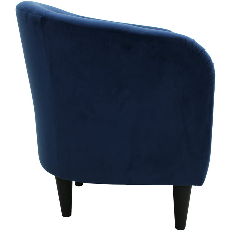 Mainstays Microfiber Tub Accent Chair, Blue