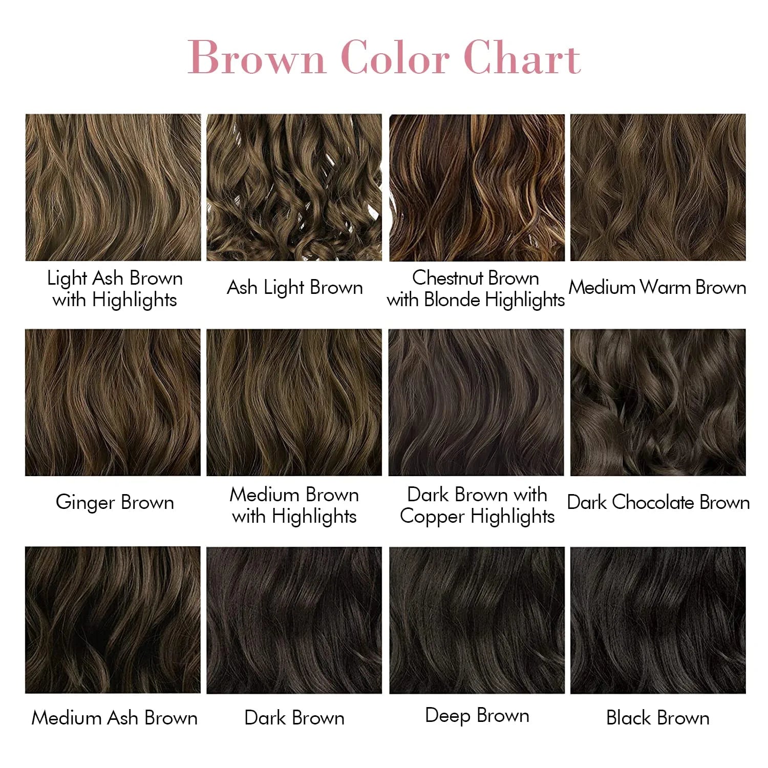 REECHO Invisible Wire Hair Extensions with Transparent Headband Adjustable Size Removable Secure Clips in Curly Wavy Secret Hairpiece for Women 20 Inch - Chestnut Brown with Blonde Hightlights