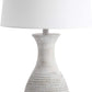 Lighting Collection Bentlee Rustic Grey 30-Inch Bedroom Living Room Home Office Desk Nightstand Table Lamp Set of 2 (LED Bulbs Included)