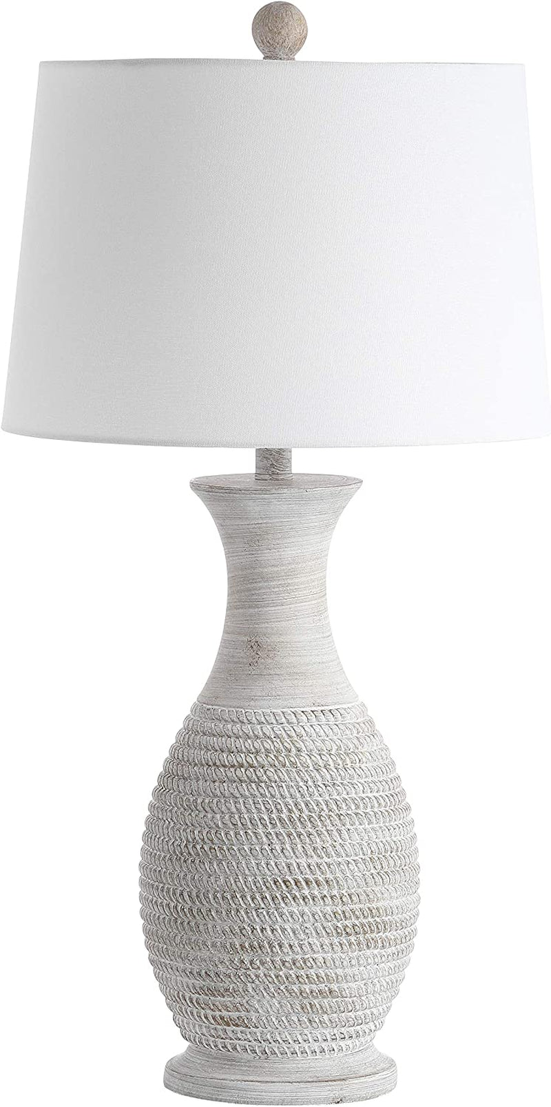 Lighting Collection Bentlee Rustic Grey 30-Inch Bedroom Living Room Home Office Desk Nightstand Table Lamp Set of 2 (LED Bulbs Included)