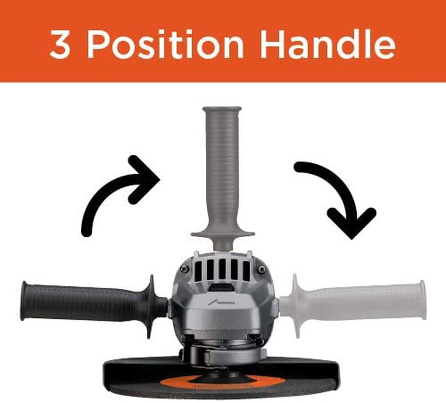 BLACK+DECKER Angle Grinder Tool, 4-1/2-Inch, 6 Amp (BDEG400)