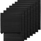 Pleated Window Paper Shades Room Darkening Blinds Black 36" X 69" (Pack of 6 Temporary Shades)