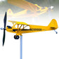 Piper J3 Cub Airplane Weathervane, Metal Weather Vane Decoration Gifts, for Any Garden Pergola Deck Gazebos or Yard, for Flight Lovers