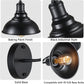 Farmhouse Wall Sconce,  Industrial Black Wall Sconces, Gooseneck Wall Sconces Lighting, Wall Mount Lamp Fixtures for Barn Porch Bathroom Bedroom Living Room (2 Pack)