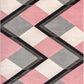 Good Vibes Nora Blush Pink Modern Geometric Stripes and Boxes 5'3" X 7'3" 3D Texture Area Rug, 5 Ft 3 in X 7 Ft 3