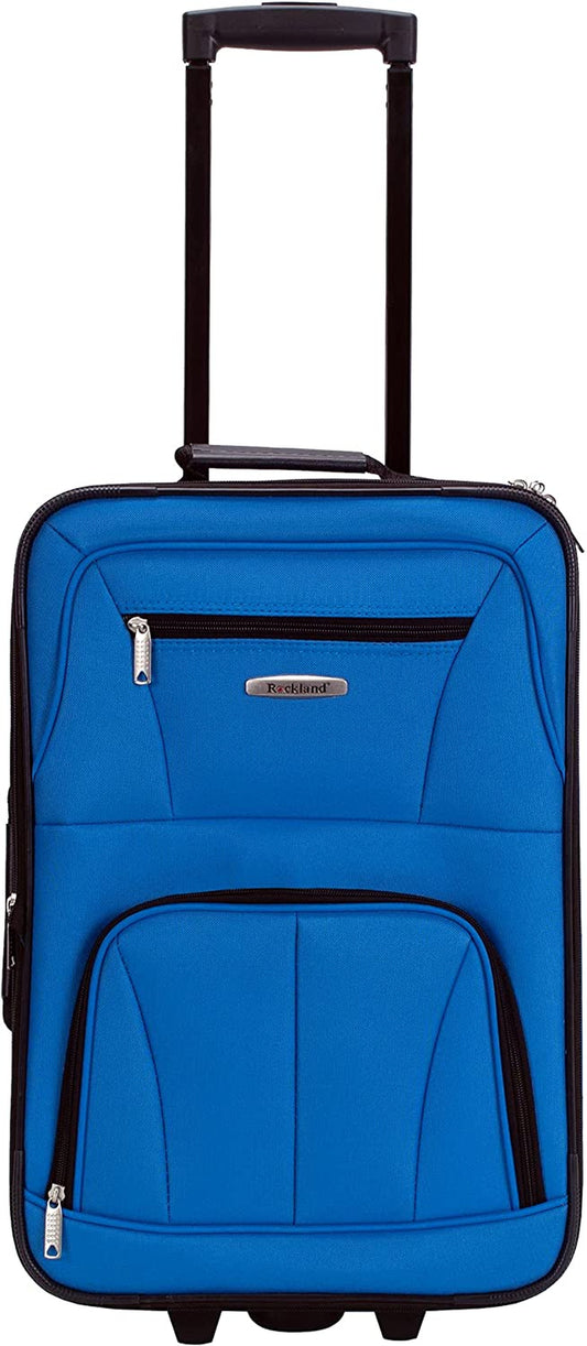 Rockland Fashion Softside Upright Luggage Set, Blue, 2-Piece (14/19)