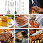 YLDZSH BBQ Grill Cooking Utensils Tool Set Stainless Steel Barbeque Portable Case (18-Piece Set)