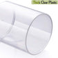 4 Pcs, 10 OZ Qtip Holder Dispenser for Cotton Ball, Cotton Swab, Cotton round Pads, Floss - Clear Plastic Apothecary Jar Set for Bathroom Canister Storage Organization, Vanity Makeup Organizer